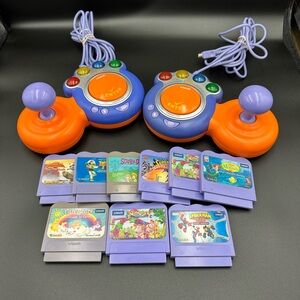 Orange and Blue VTech V.Smile Controllers with Games